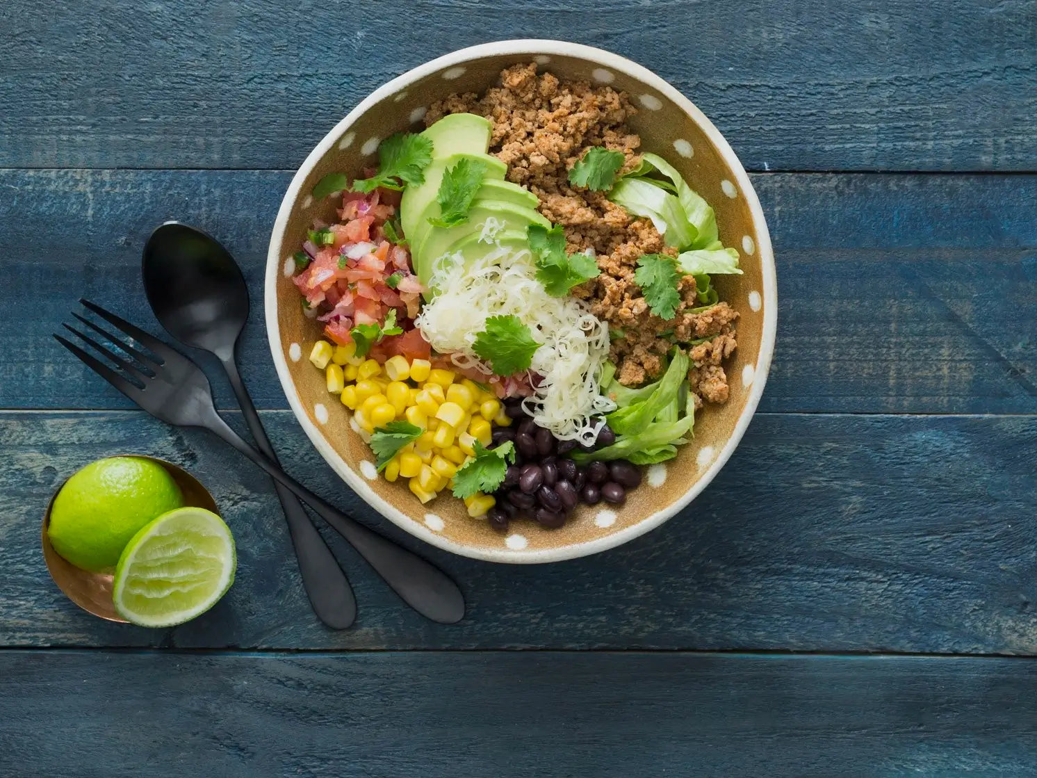 15-Minute Turkey Taco Salad Bowl - Easy Weeknight Meal
