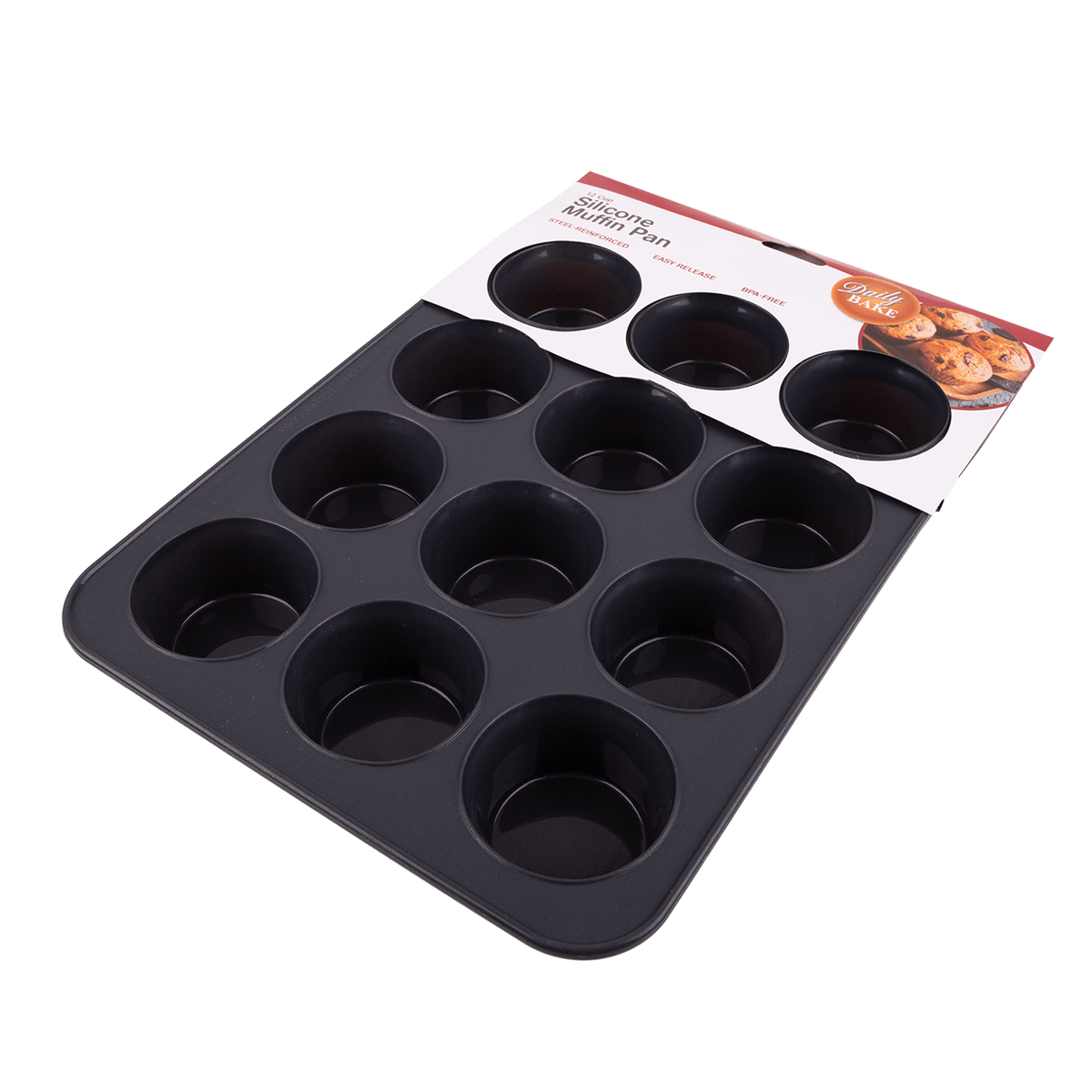 Silicone top cupcake tray