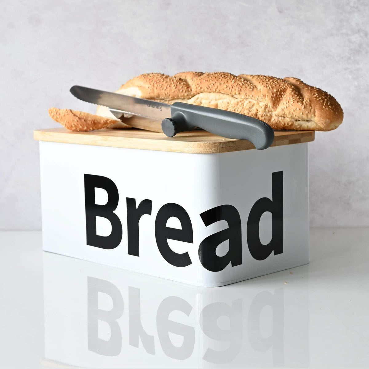 Five Simply Smart Airtight High Quality Design Bamboo Bread Box