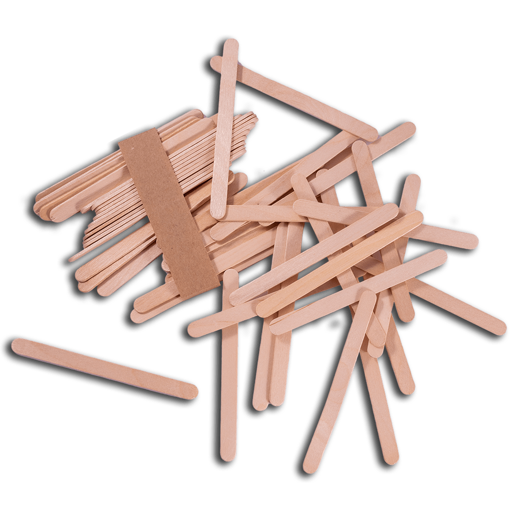 Popsicle Sticks - 50 Piece Paddle Pop Sticks - Shop Online
