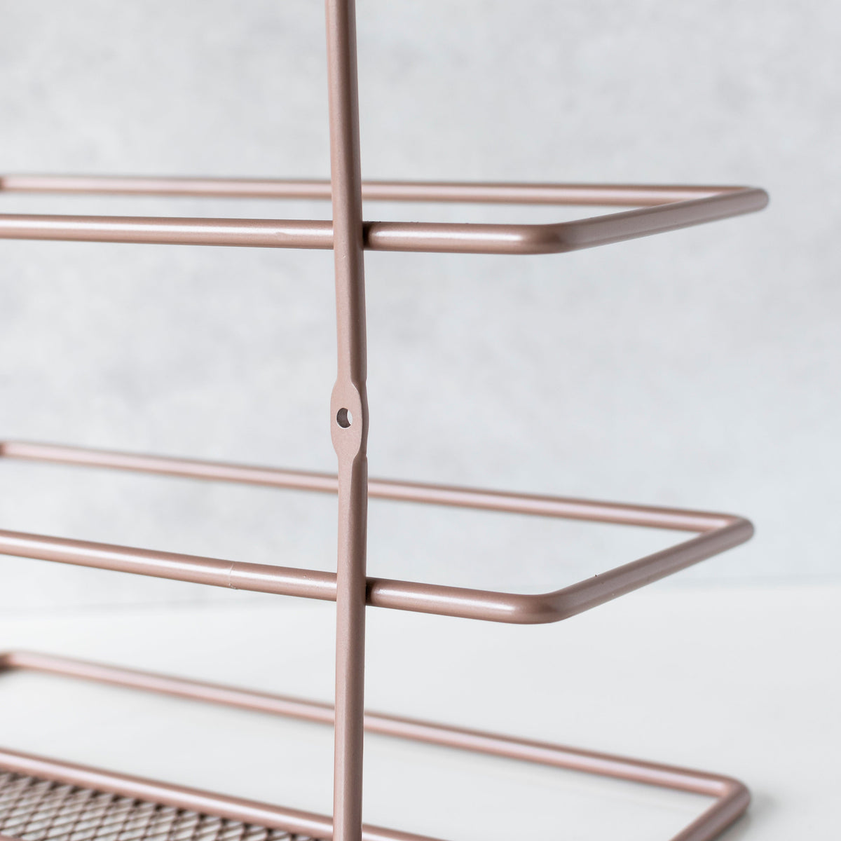 Rose Gold Baking Tray + Chopping Board Rack - Kitchen Organiser