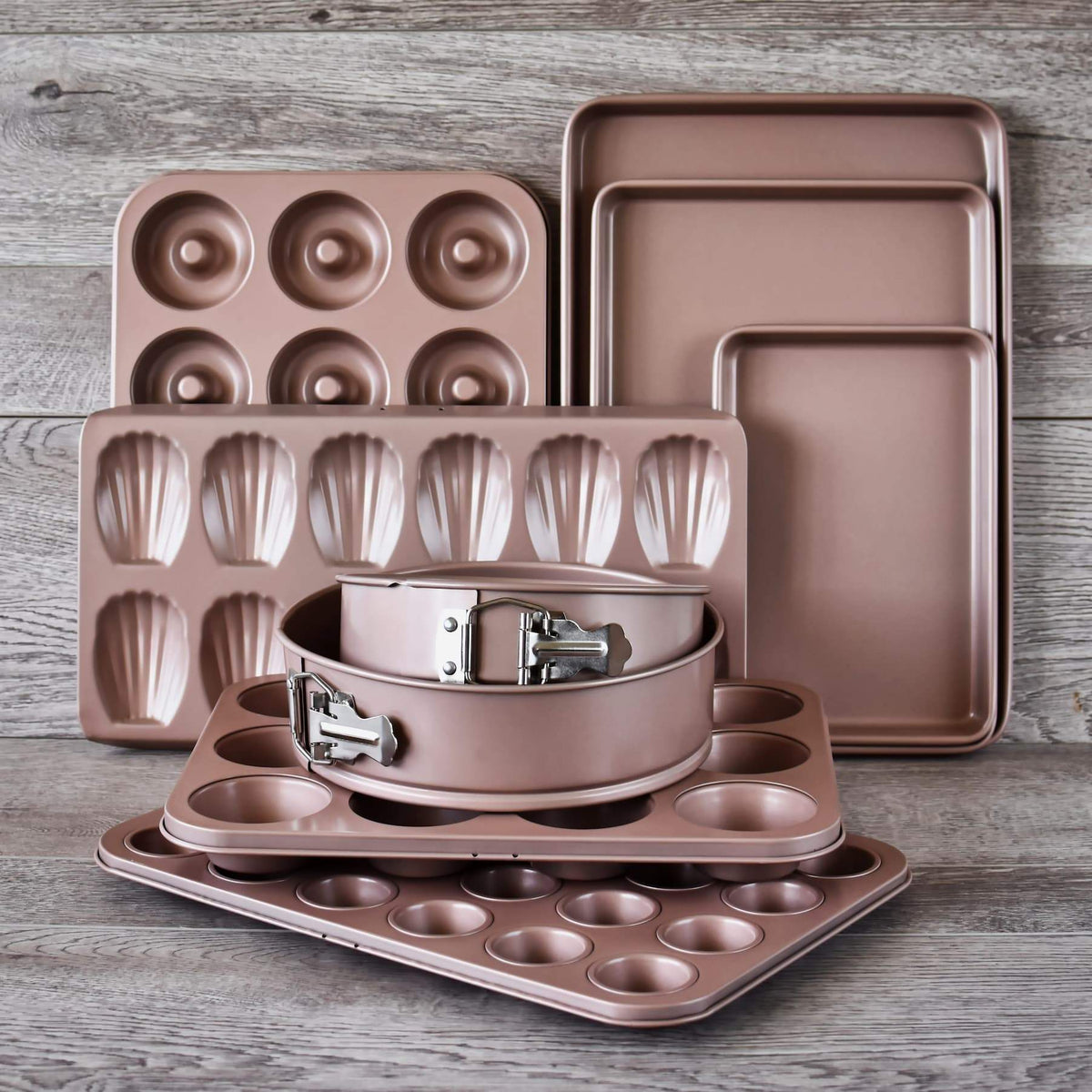 Bakeware Set Rose Gold Baking Sheet Baking Sets For Cooking