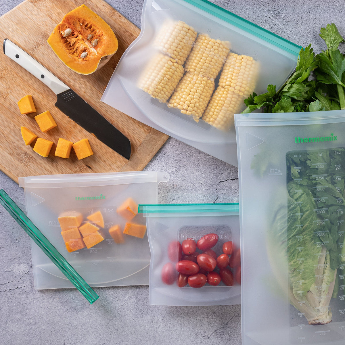 Reusable Silicone Zip Lock Bag - Food Storage Pouch