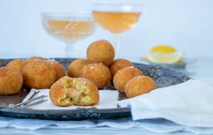 Prawn and saffron arancini