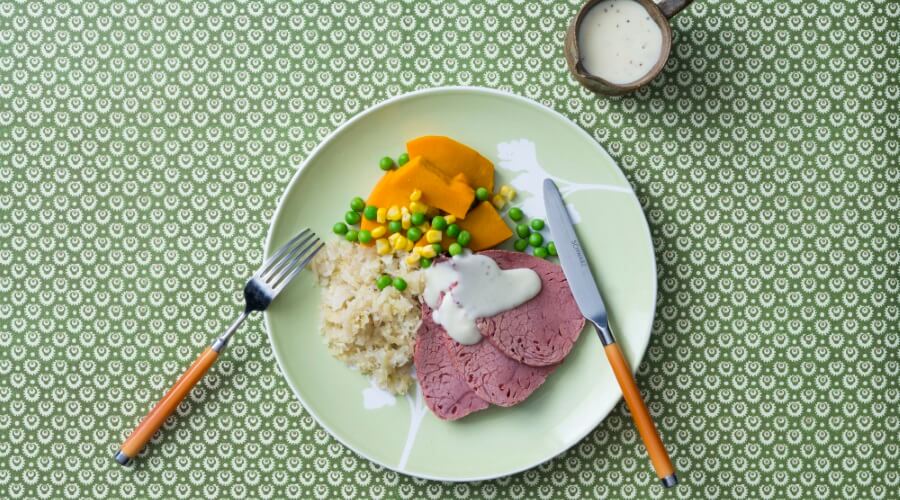 Corned Beef with Mustard Sauce Thermomix Recipe