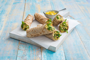 Curried chicken salad wraps