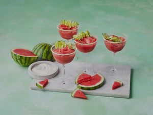 Bianca Mazur's watermelon and orange margarita