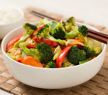 Chinese-style stir-fried vegetables