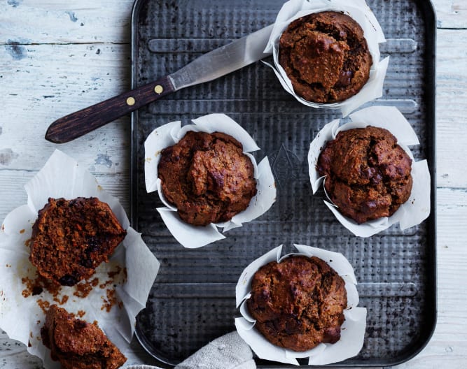 Chocolate carrot muffins (Toddlers and beyond)