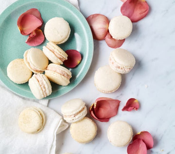 Christy Tania’s Macarons with strawberry cream cheese ganache