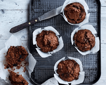 Chocolate carrot muffins (Toddlers and beyond)