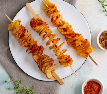 Spicy chips on a stick