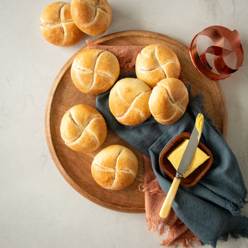 Traditional Kaiser rolls