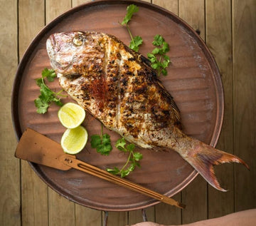 Fragrant whole barbecued fish