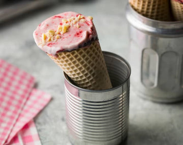 Raspberry ripple cones