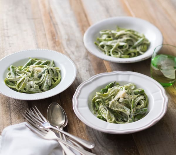 Spinach and lemon pasta