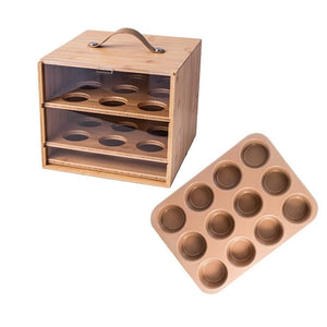 TheMix Shop Host Reward Host Reward - Bamboo Cake Carrier + Rose Gold Muffin Tray