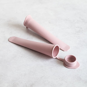 2 Pink reusable baby popsicle moulds