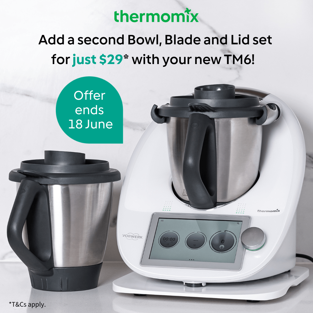 Thermomix Limited Time Offer - Add a second Bowl, Blade & Lid Set for $29