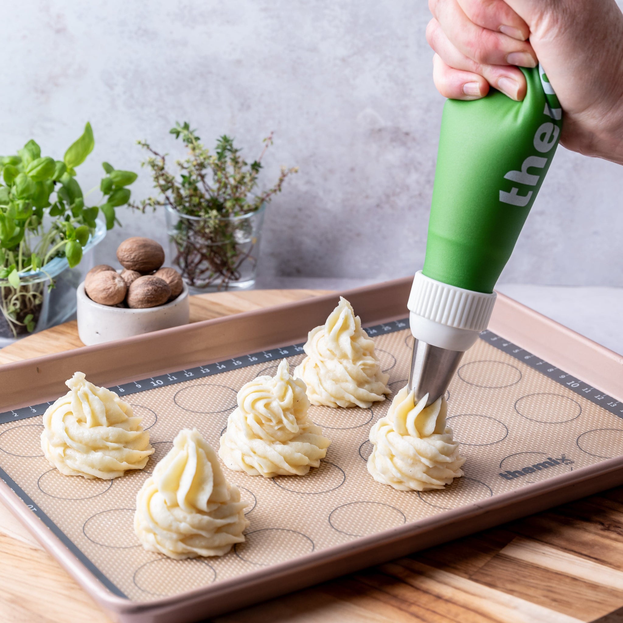 Thermomix Reusable Piping Bag Set with Nozzles