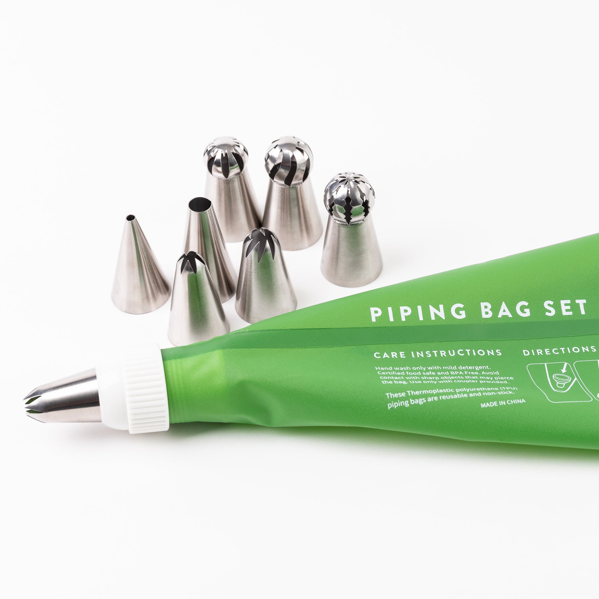 Thermomix Reusable Piping Bag Set with Nozzles