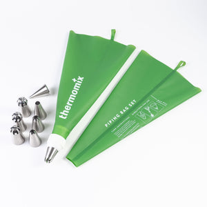 Thermomix Reusable Piping Bag Set with Nozzles