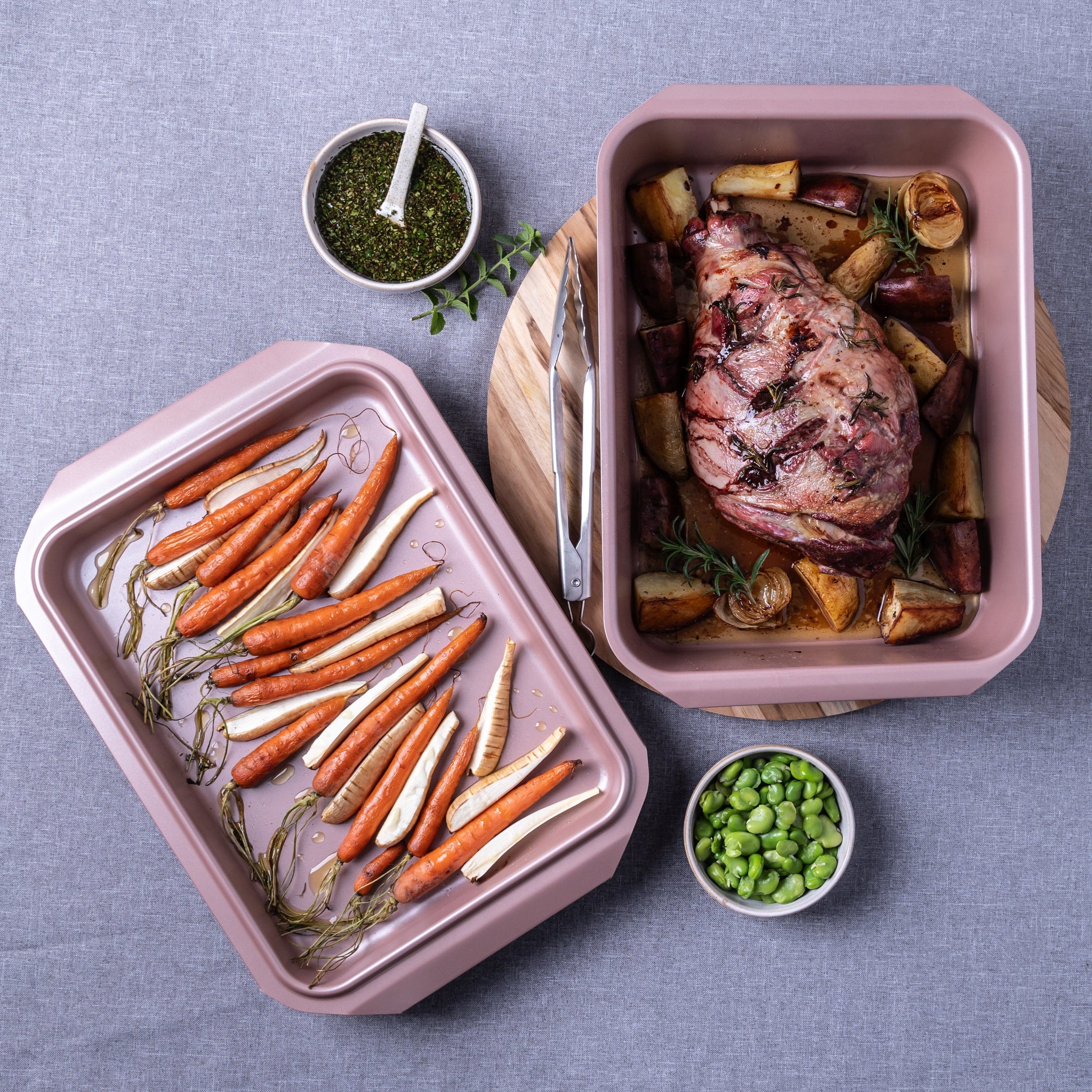 Thermomix Rose Gold Roasting Tray with Lid