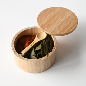 TheMix Shop Storage Bamboo Seasoning Box