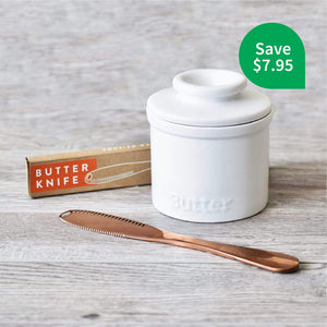 TheMix Shop Bundles Butter Bundle with Butter Bowl and Rose Gold Butter Knife